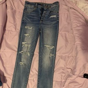 a pair of american eagle jeans